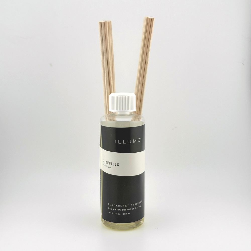 Illume Blackberry Absinthe Reed Diffuser Refill 6 Oz with Replacement Reeds - Picture 2 of 5
